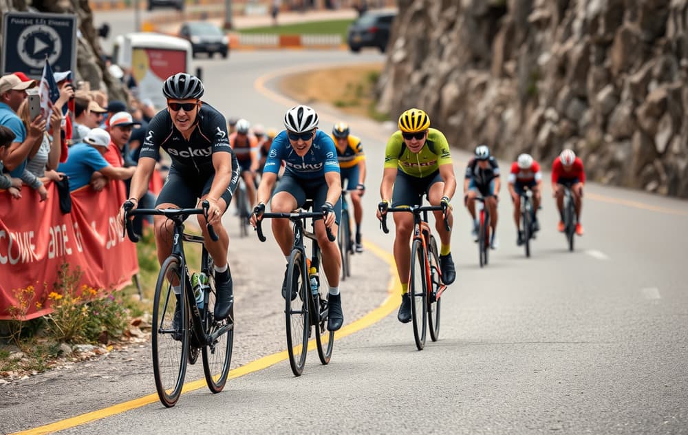 Syklist i brudd under Tour de France.